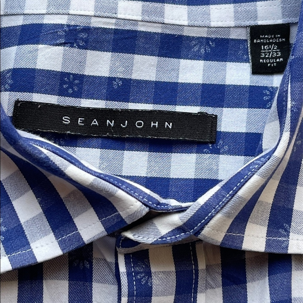 Sean John Checked Design Regular Fit Button Down … - image 5